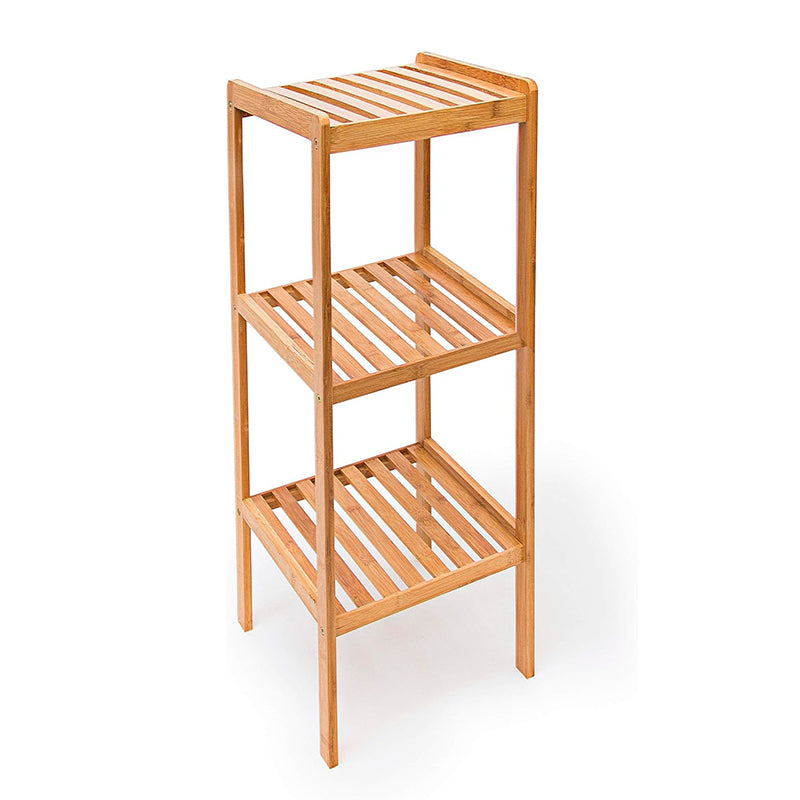 Estante Organizador De Bambu Mueble Para Hogar Cocina Baño Alto 3 y 4 Niveles