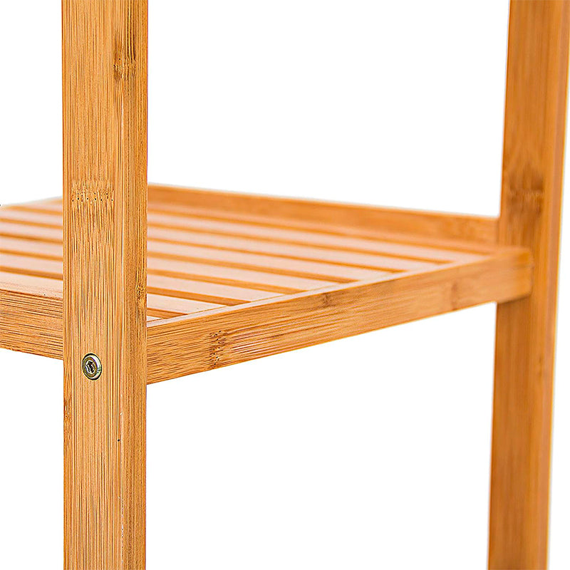 Estante Organizador De Bambu Mueble Para Hogar Cocina Baño Alto 3 y 4 Niveles