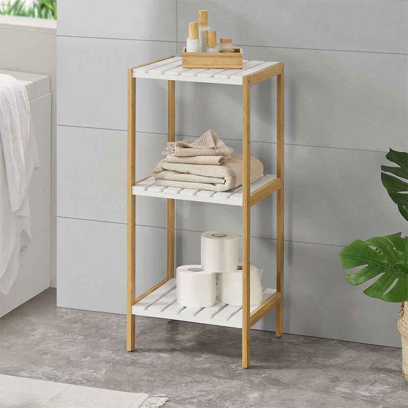 Estante Organizador De Bambu Mueble De Lujo Para Cocina Baño 3 - 4 - 5 Niveles