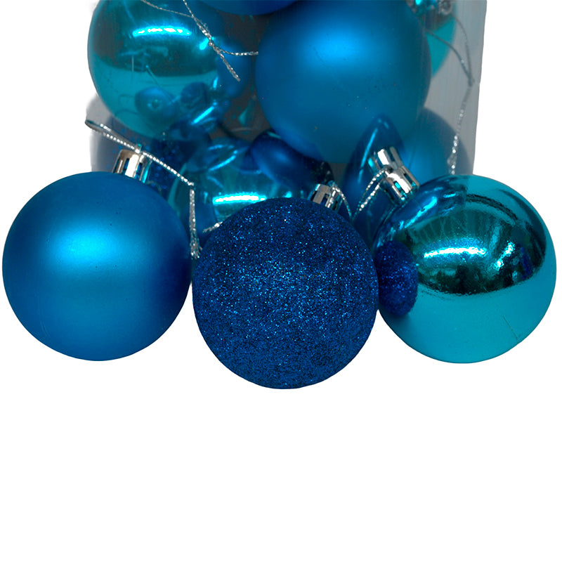 24 Esferas Navideña 8cm Bambalinas Adornos Arbolito Navidad