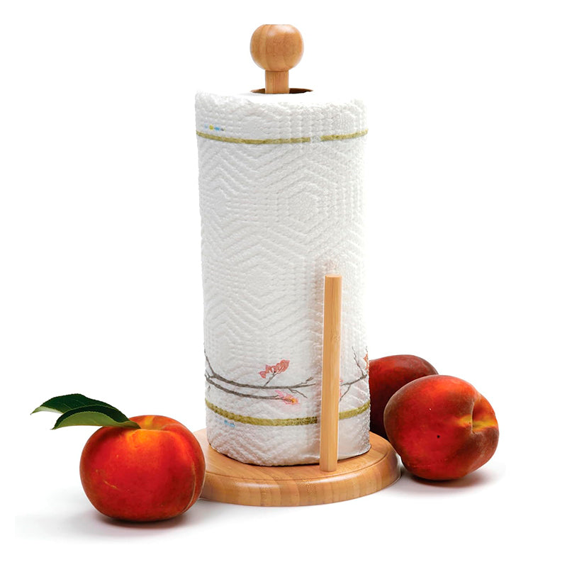 Portarollos Nova De Madera Soporte Toallas De Papel De Pie