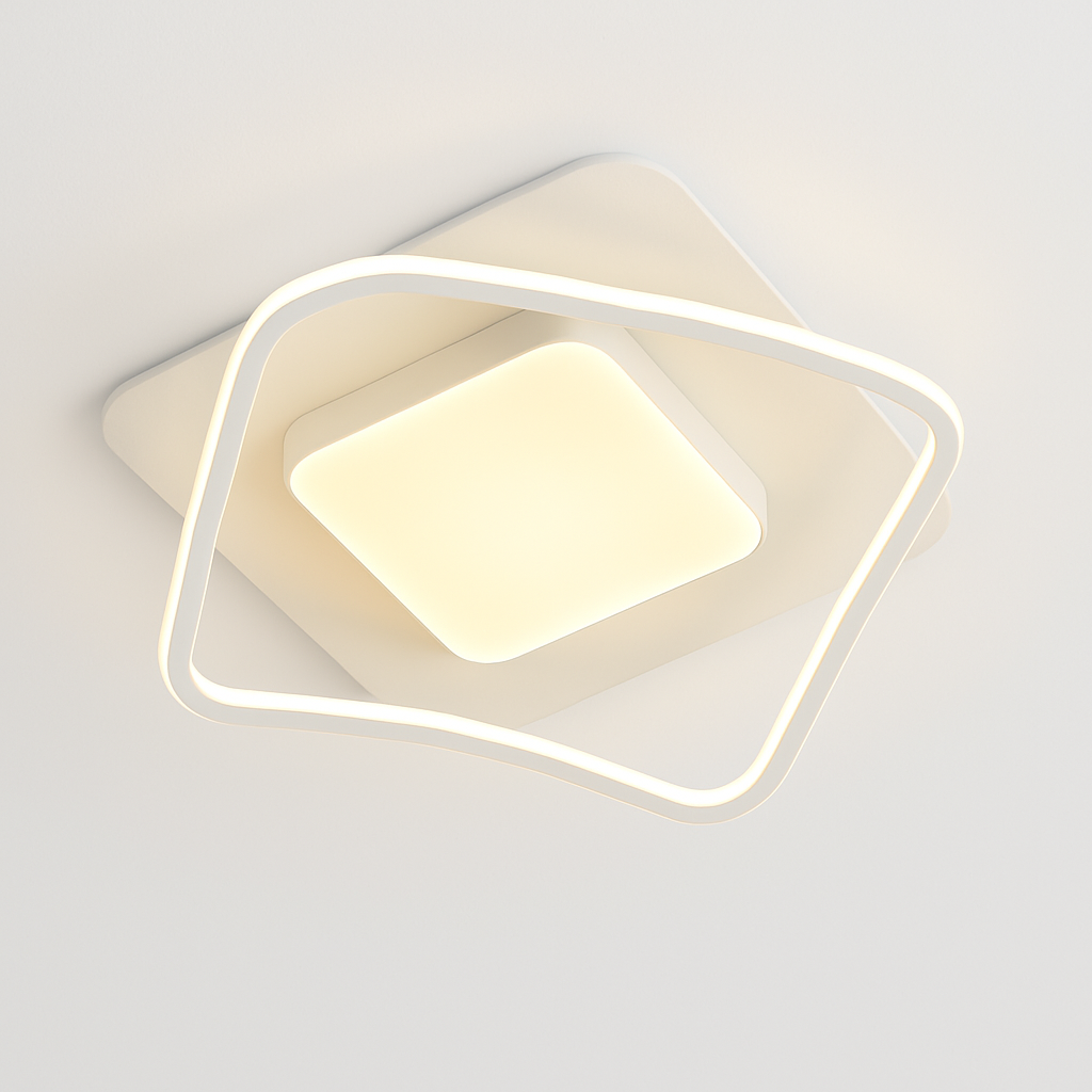 Lámpara De Techo 3 Tonos Luz Foco Led De Hogar Minimalista 50cm 50w 600 Wakeshome