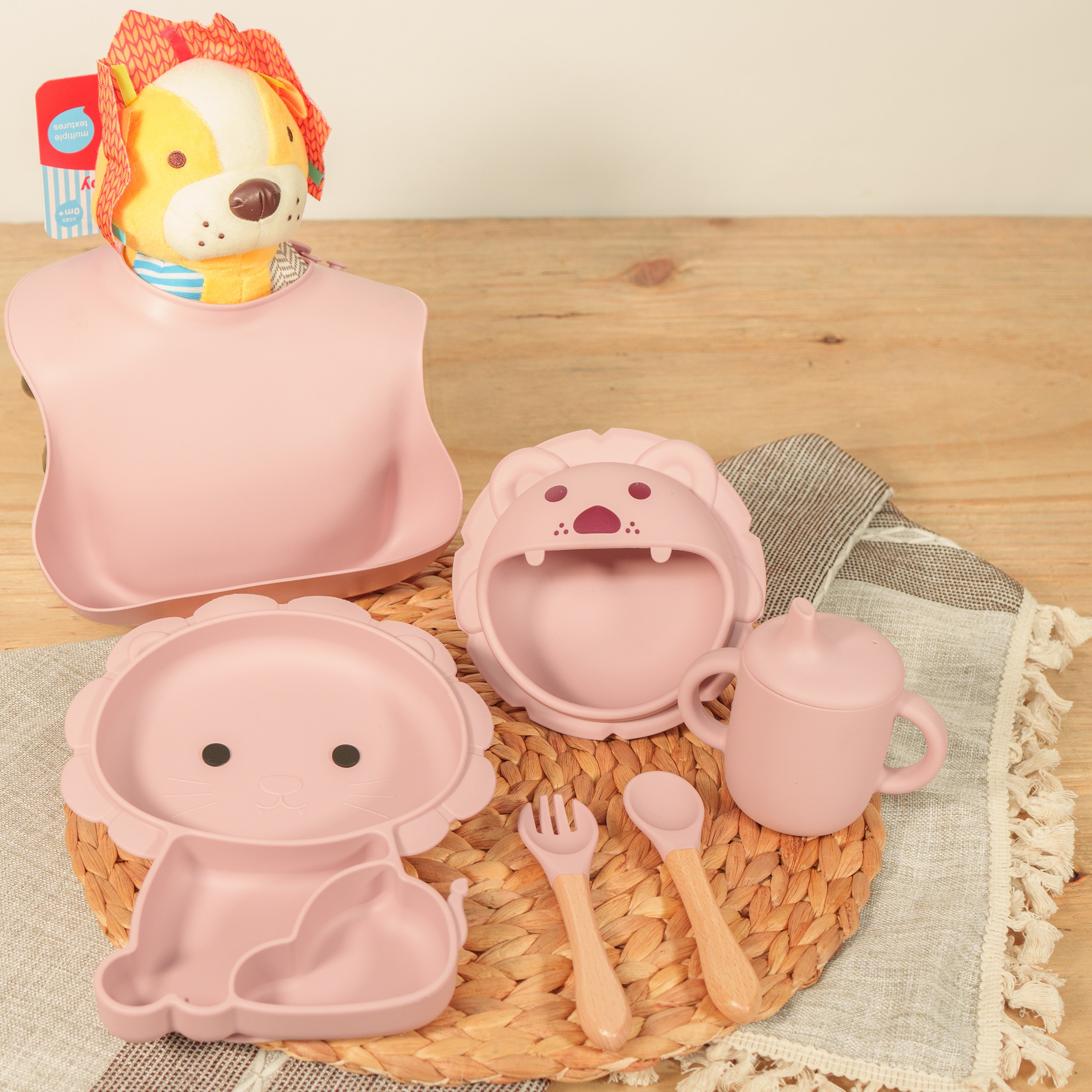 Set De Alimentación Silicona Dividida Con Ventosa Bebés 6pcs