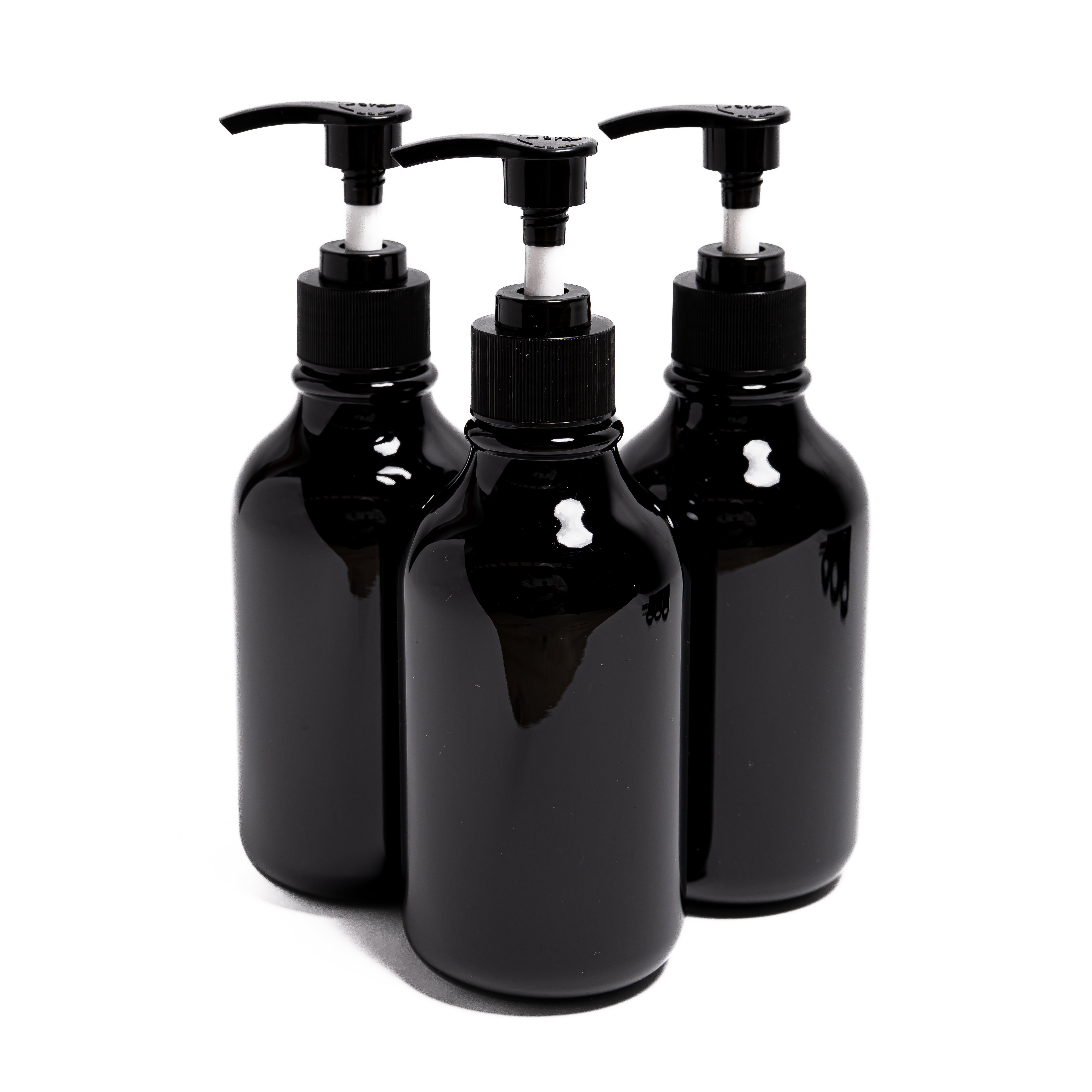 Set de Dispensadores Negros con Soporte de Pared