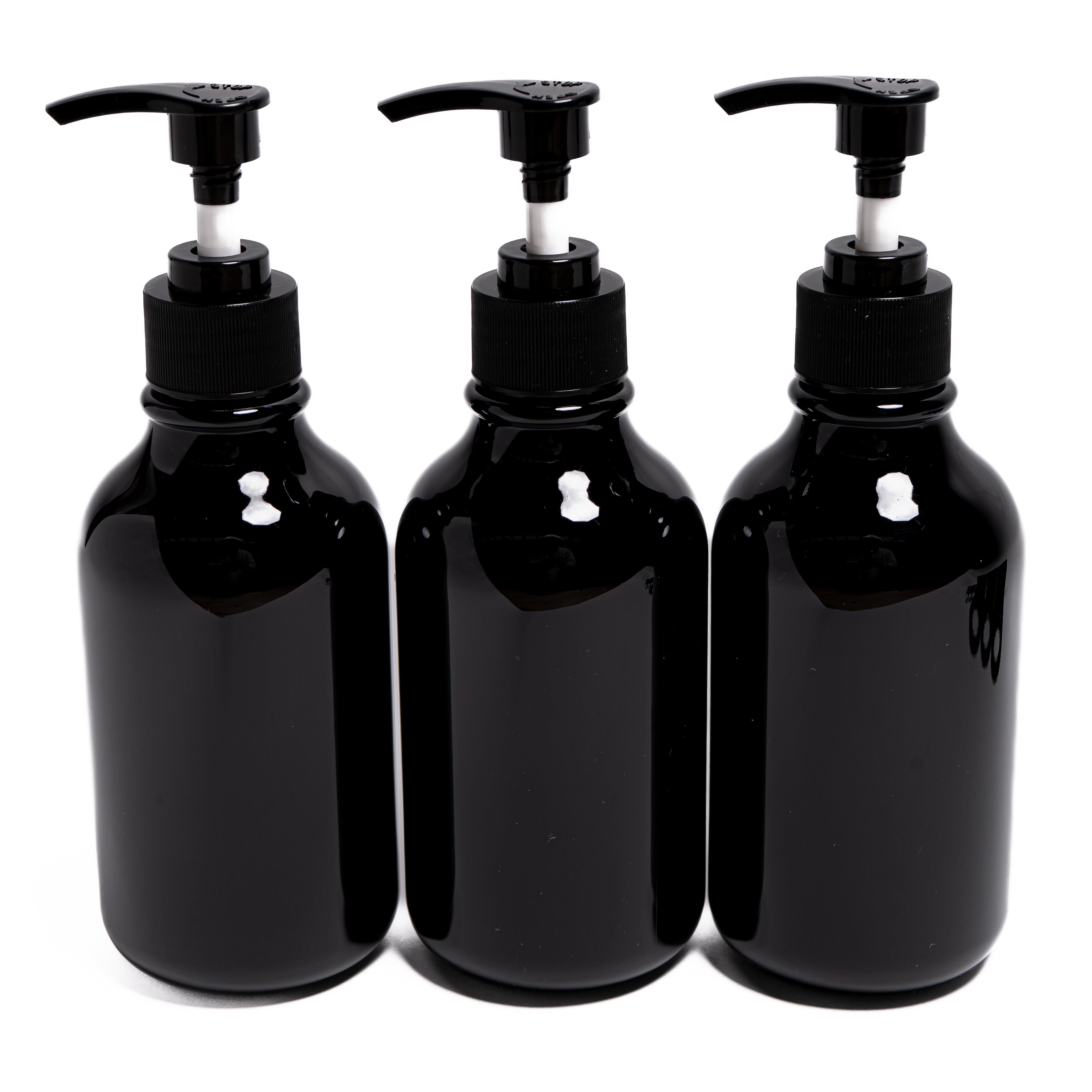 Set de Dispensadores Negros con Soporte de Pared