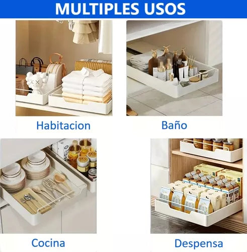 Organizador De Cocina Repisa Extraible Bandeja Desplegable