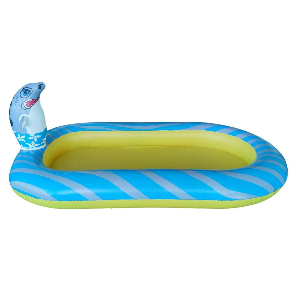 Tiburón aspersor de agua fuente de juguetes Piscina Inflable para niños