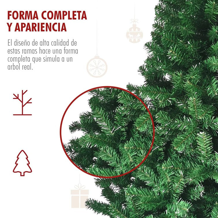 Adorno Árbol Navidad Decoración Arbolito Navideño 2.10mts 1000 ramas