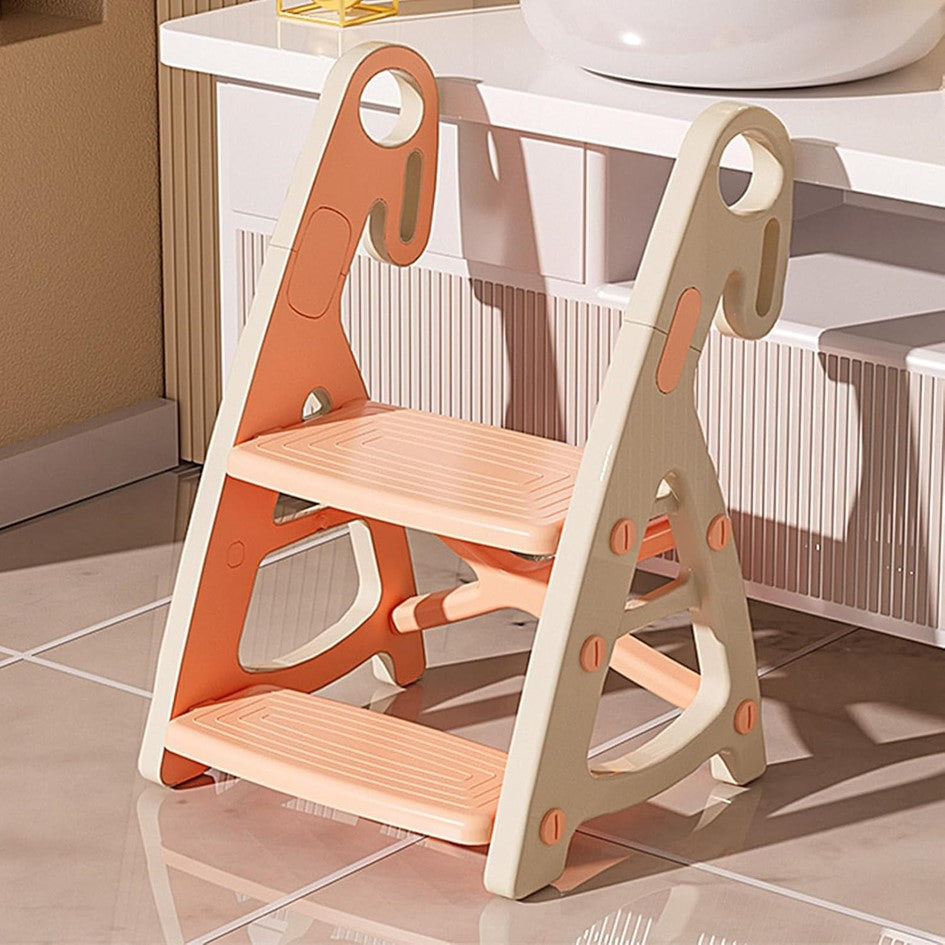 Mini Escalera para Niños Lavado Cocina Baño Taburete de Dos Escalones