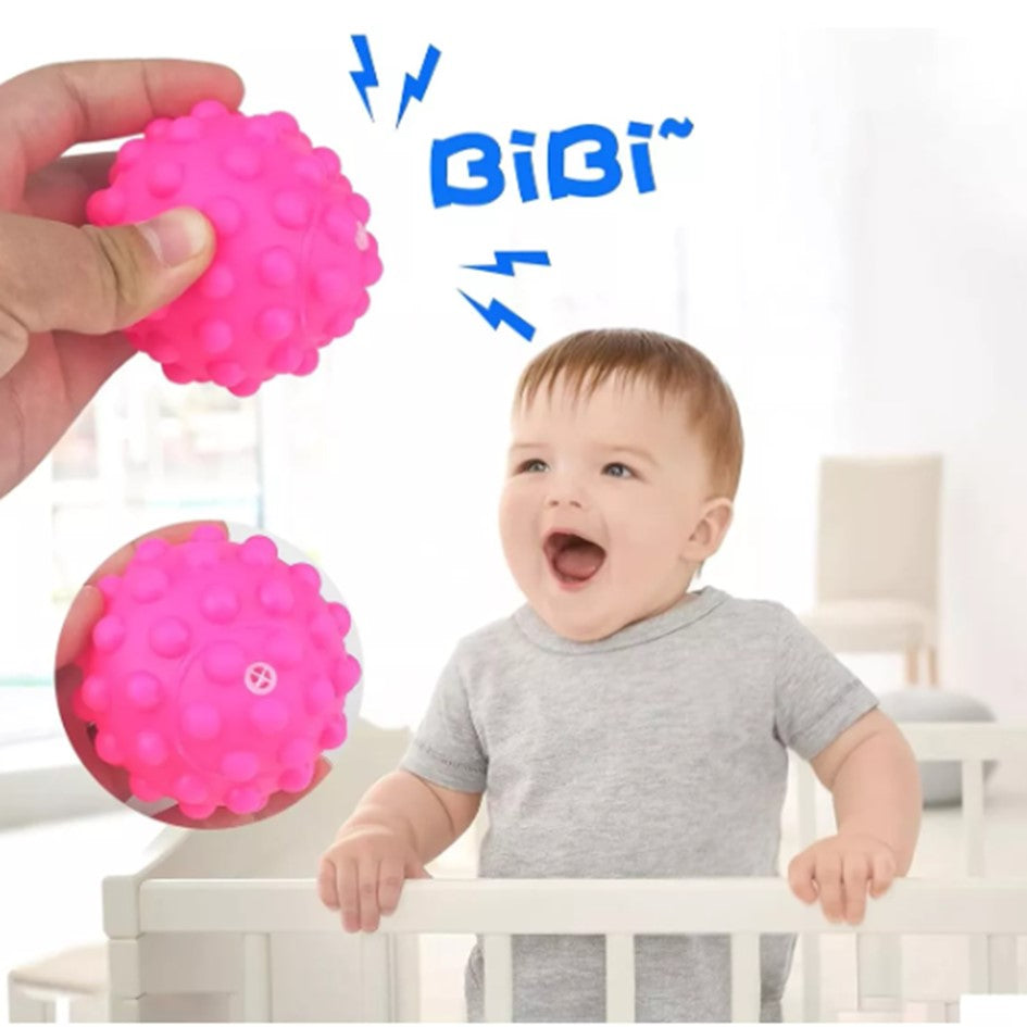 Soft Balls 6 Pelotas Sensoriales Rascadores Para Bebes