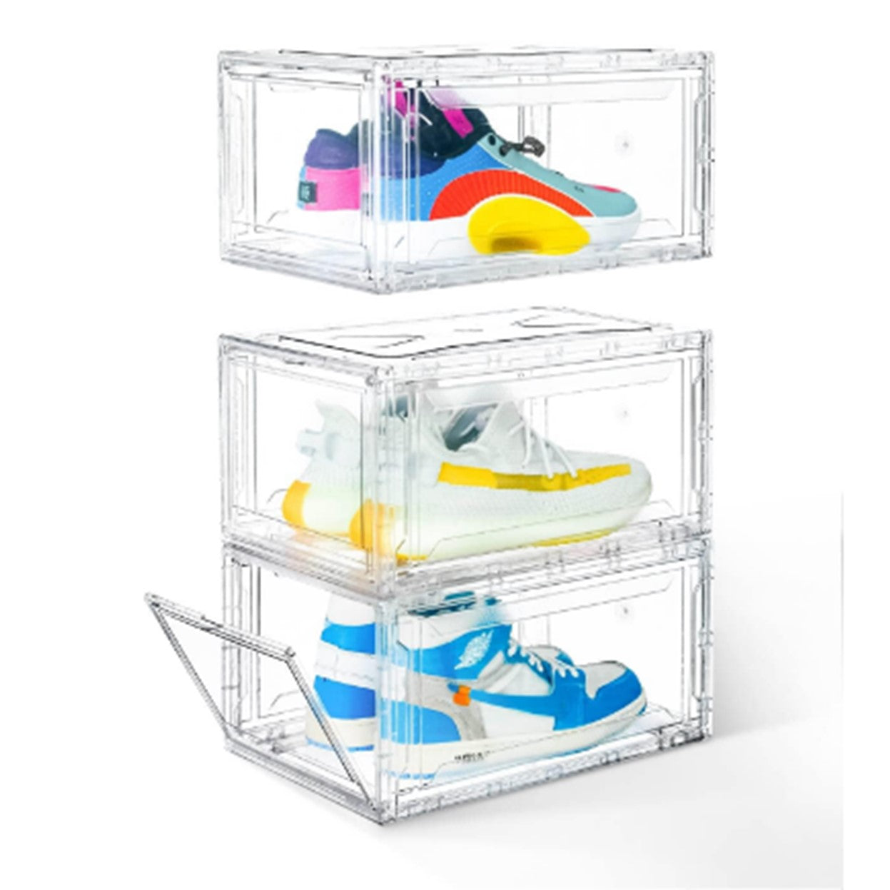 Caja Organizador de Zapatos Zapatera Apilable Cubo Para Calzado