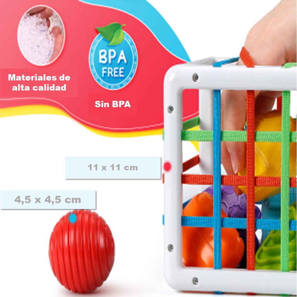 Juego Didáctico Cubo Sensorial Bebe Estimulación Temprana