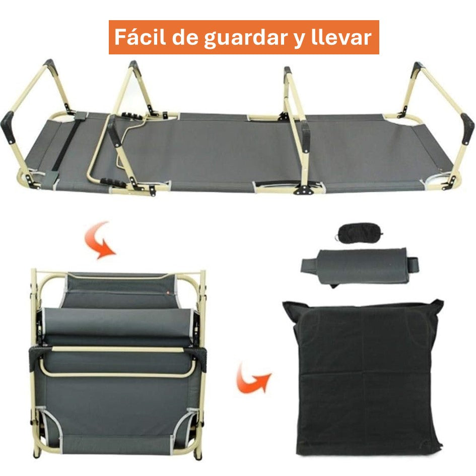 Silla Cama Plegable Portable Para Playa Camping Y Piscina