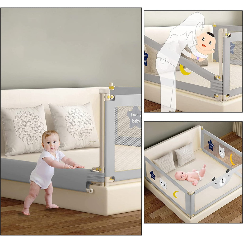 Baranda De Cama Seguridad Bebe Plegable 180cm / 82cm