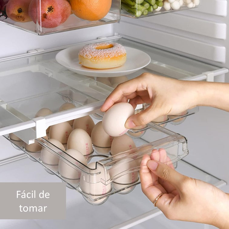 Bandejas para Refrigerador Organizador de Huevos Vegetales y Frutas