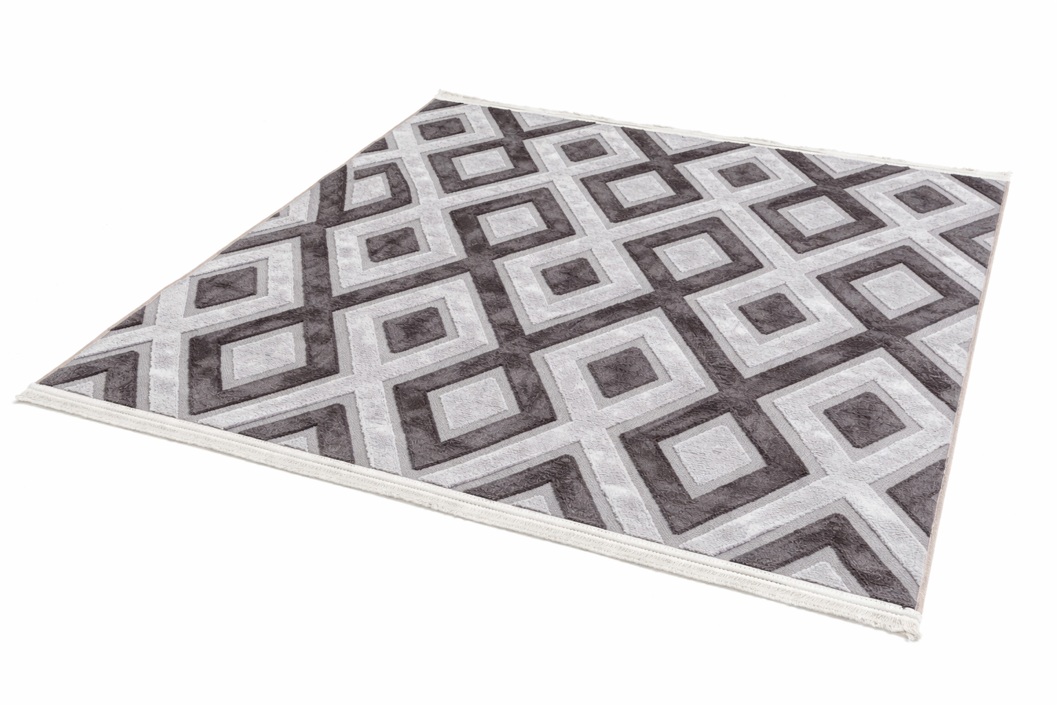 Alfombra Con Relieve Diseño 3D Antideslizante 180x200cm