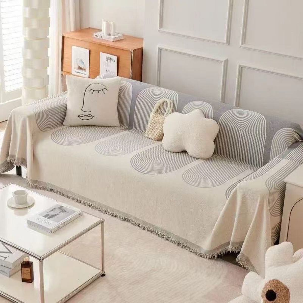 Manta Cubresofá Frazada Premium De Living Dormitorio Sillon 180x230cm