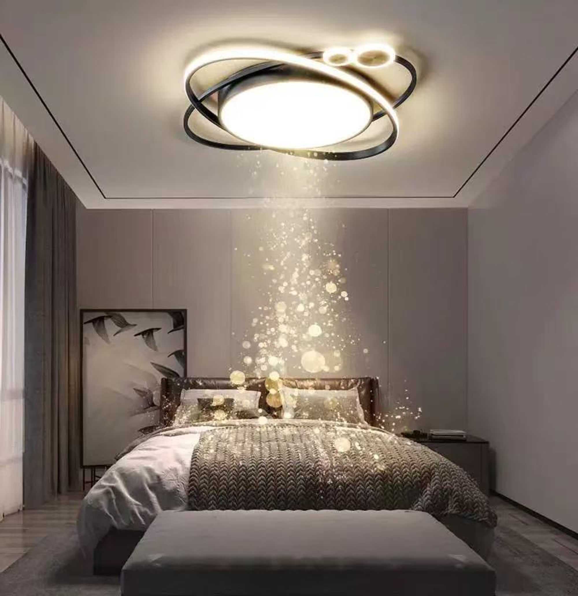 Lampara De Techo Moderna Para Habitacion Del Hogar Luz Blanca, Luz Neutra & Luz Calidad Luz Led Wakeshome
