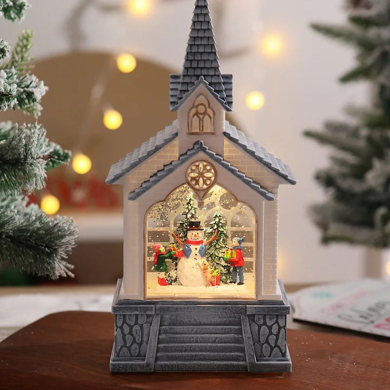 Adorno Navideño Lampara Con Musica De Farola Arbol Navidad