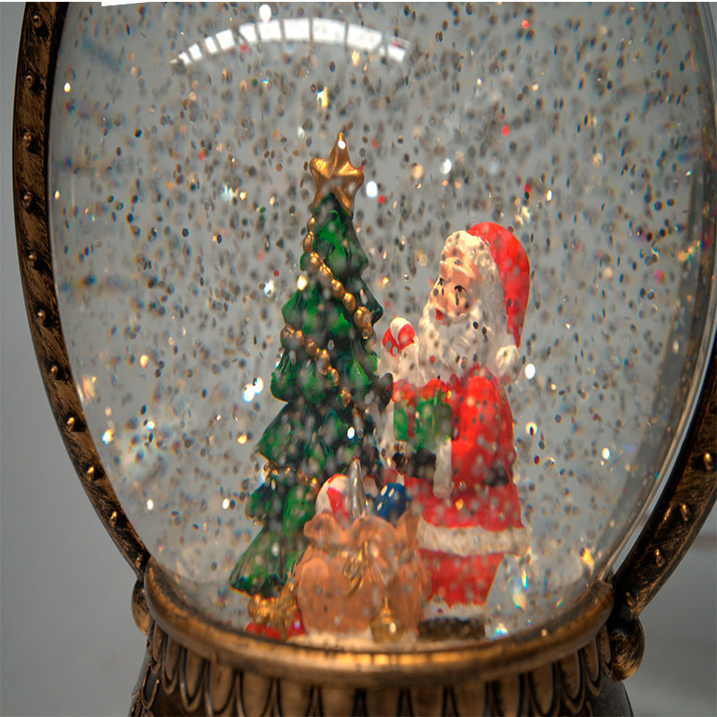 Adorno De Navidad Globo De Nieve Para Pascua Luces Calida