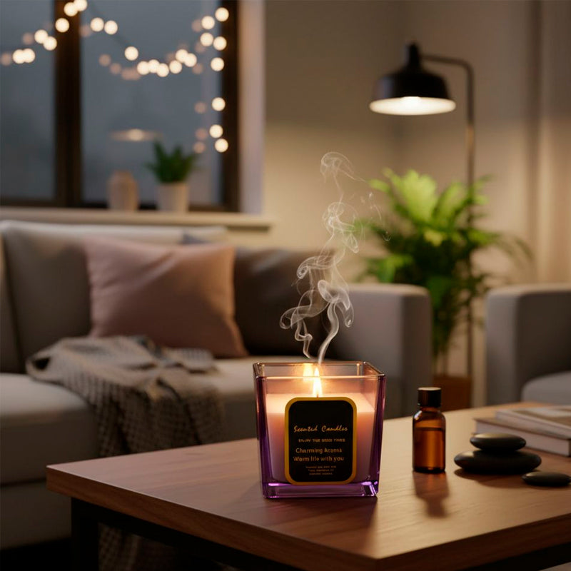 Velas Románticas De Aromaterapia En Forma De Copa De Vidrio