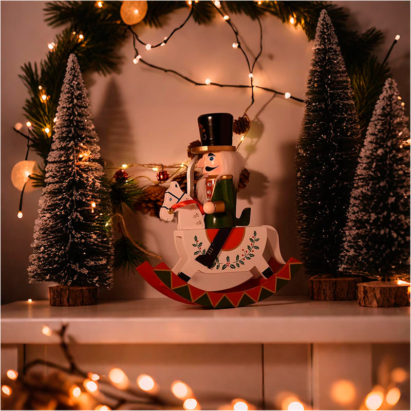 Muñeco De Navidad Cascanueces Madera Adorno Arbol De Navidad