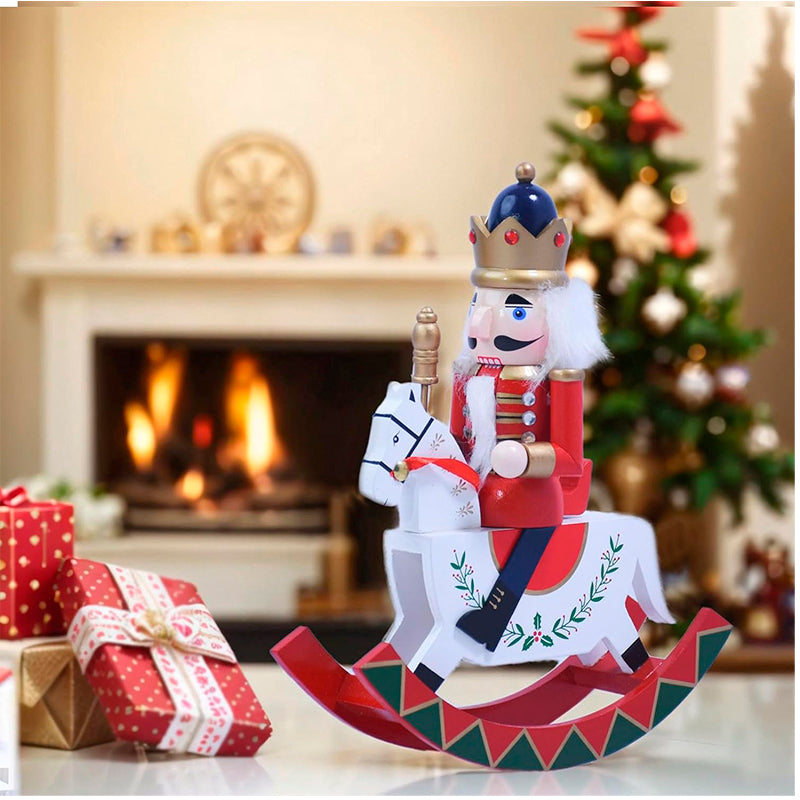 Muñeco De Navidad Cascanueces Madera Adorno Arbol De Navidad