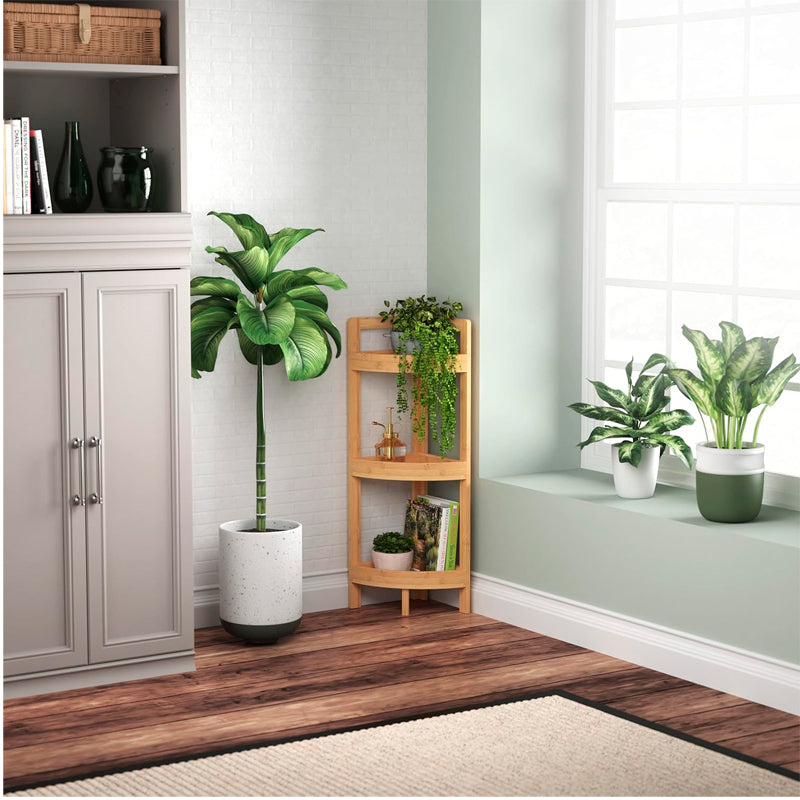 Esquinero 3 Niveles Mueble Exhibidor Estantería de Pie