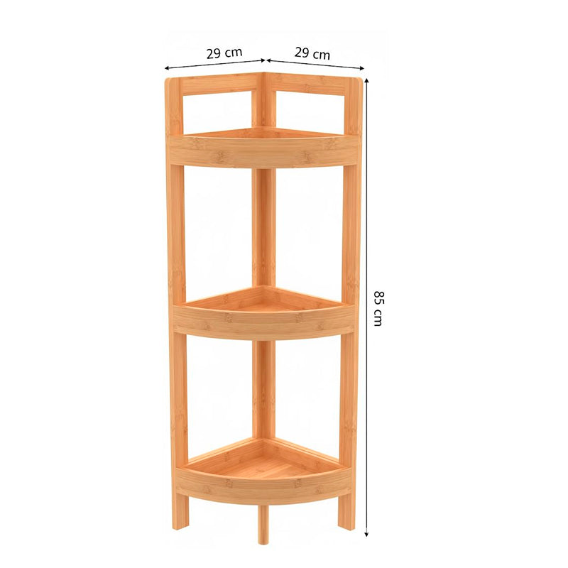 Esquinero 3 Niveles Mueble Exhibidor Estantería de Pie
