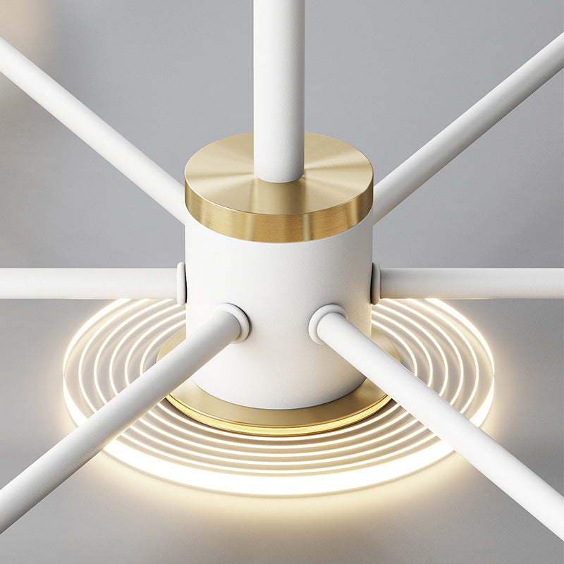 Lámpara De Techo Moderna Vintage Industrial Lampara Colgantes De Focos Led Wakeshome