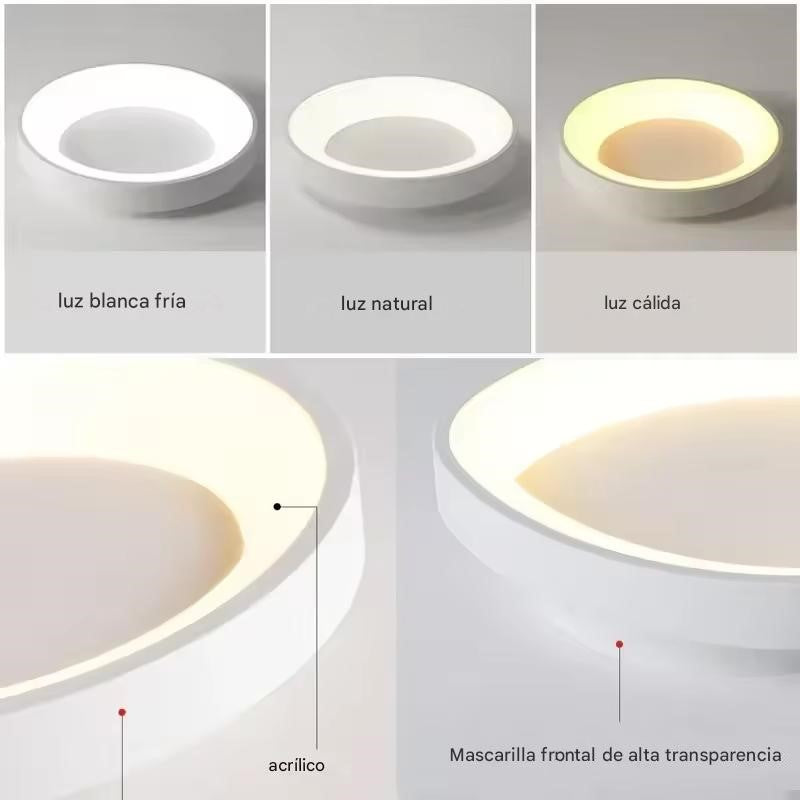 Lampara De Techo Moderna Para Hogar U Oficina Luz Led 621 Wakeshome