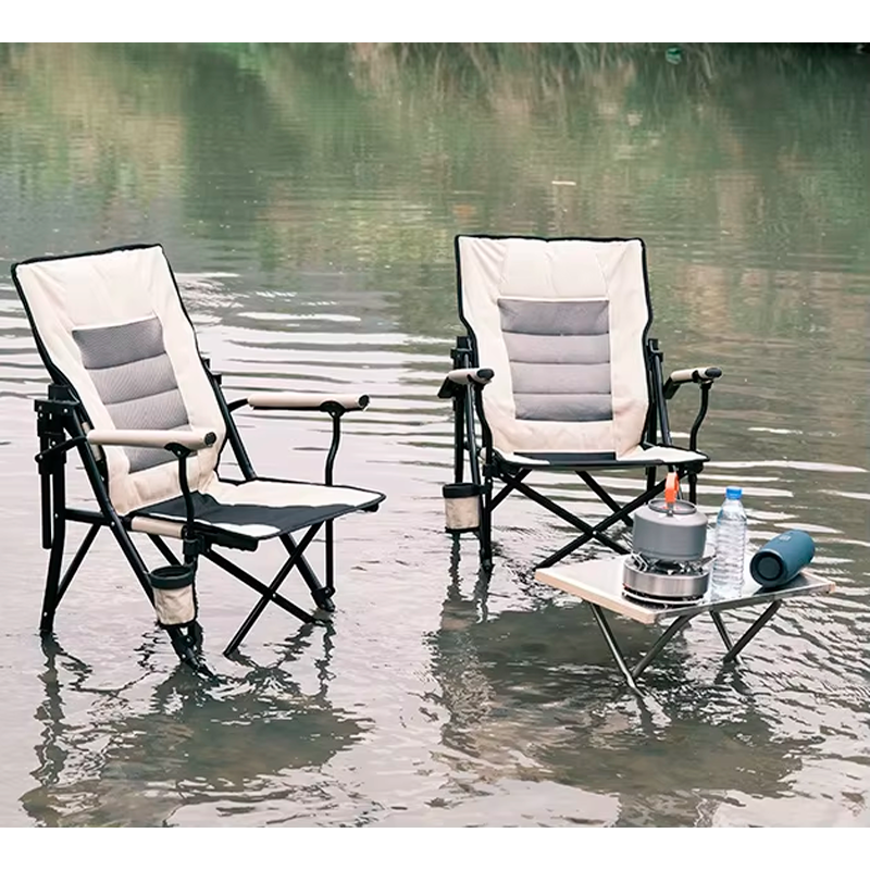 Silla Plegable De Playa Camping Picnic Porta Vasos Portátil