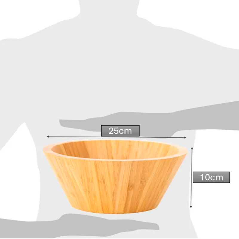 Bowls Cuenco Bambu Natural Ensaladera
