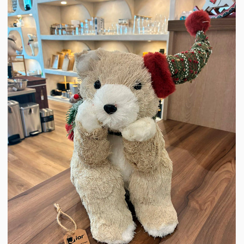 Adorno Para Arbol De Navidad Oso Peluche Pascuero Navideño