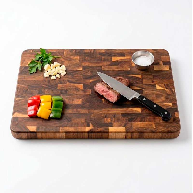 Tabla De Cortar De Madera Carne Y Verduras Picoteo