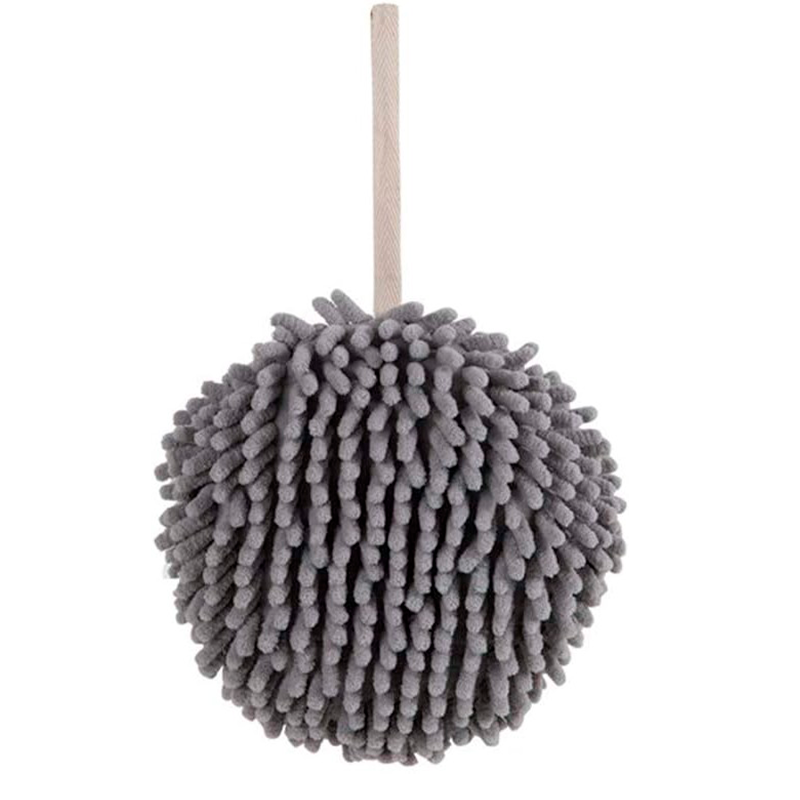 Toalla De Mano Microfibra Suave Absorbente Para Cocina Baño Gris Oscuro