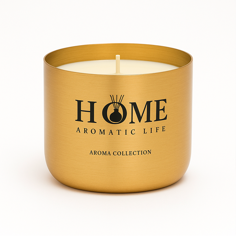 Vela Aromatica De Lujo 100% Cera De Soya Aroma Intenso Wakeshome