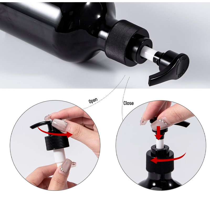 Set de Dispensadores Negros con Soporte de Pared
