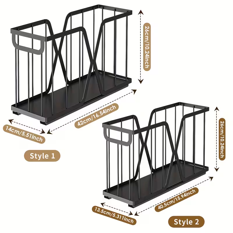 Set 2 Organizador Extraible Bandeja Desplegable para Gabinetes De Cocina