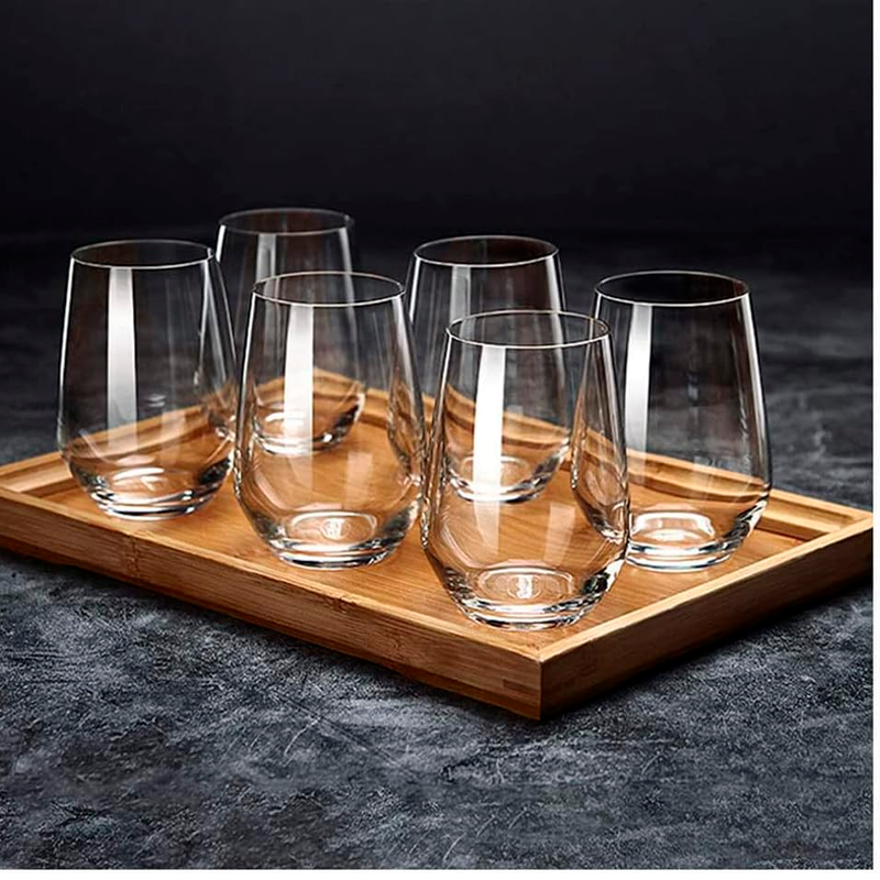 Set De 6 Vasos Altos Para Whisky Manhattan Vaso De Vidrio Transparente