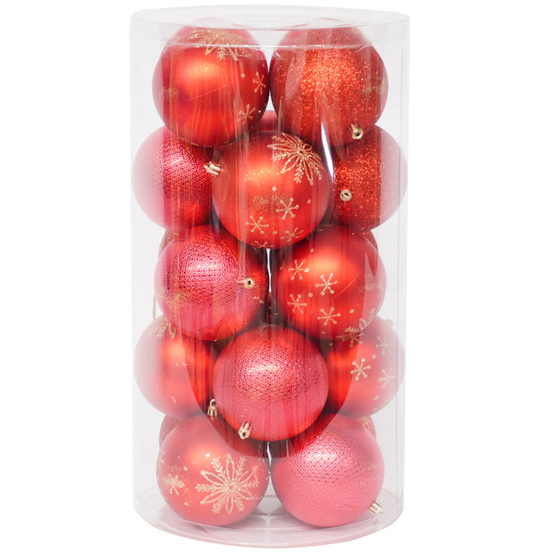 Pack 12 Esferas Navideña Bambalinas Adornos Arbolito Navidad 10cm