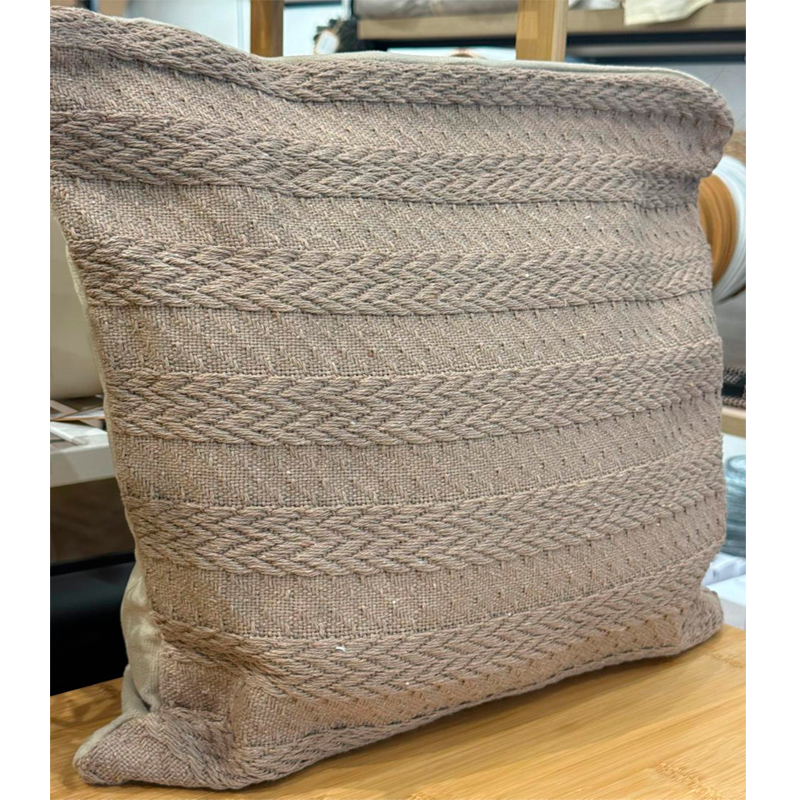 Funda de Cojín Boho Tejida Funda Almohadon Sofa Diseño Linea 45x45cm