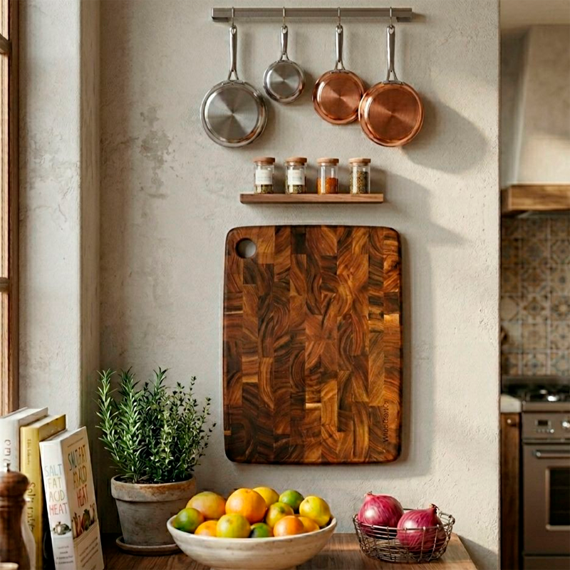 Tabla De Madera Para Cortar Carne Quesos Y Verduras Picoteo