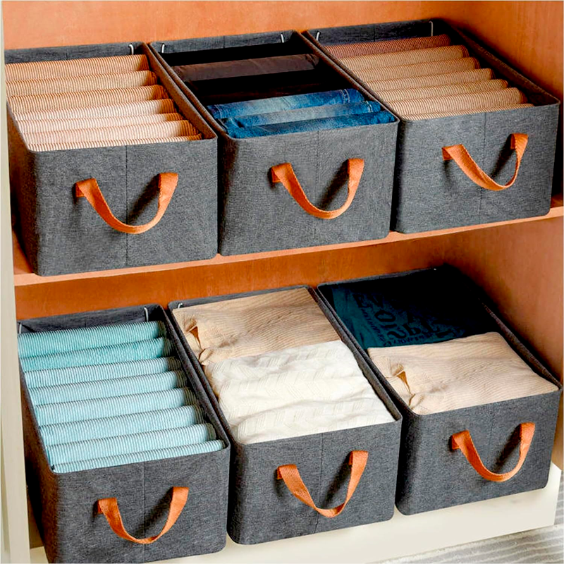 Bolsas Organizador Ropa Caja Plegable Con Asa Almacenamiento