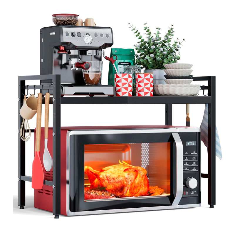 Estante Extensible Para Horno Microondas Rack Organizador Cocina 2 Niveles