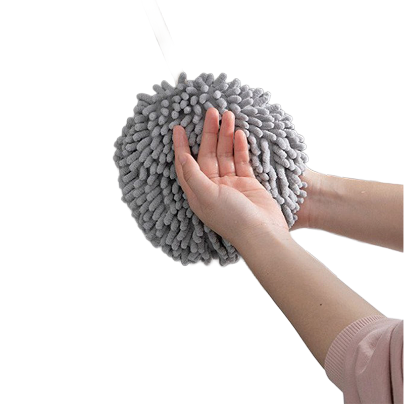 Toalla De Mano Microfibra Suave Absorbente Para Cocina Baño Gris Oscuro