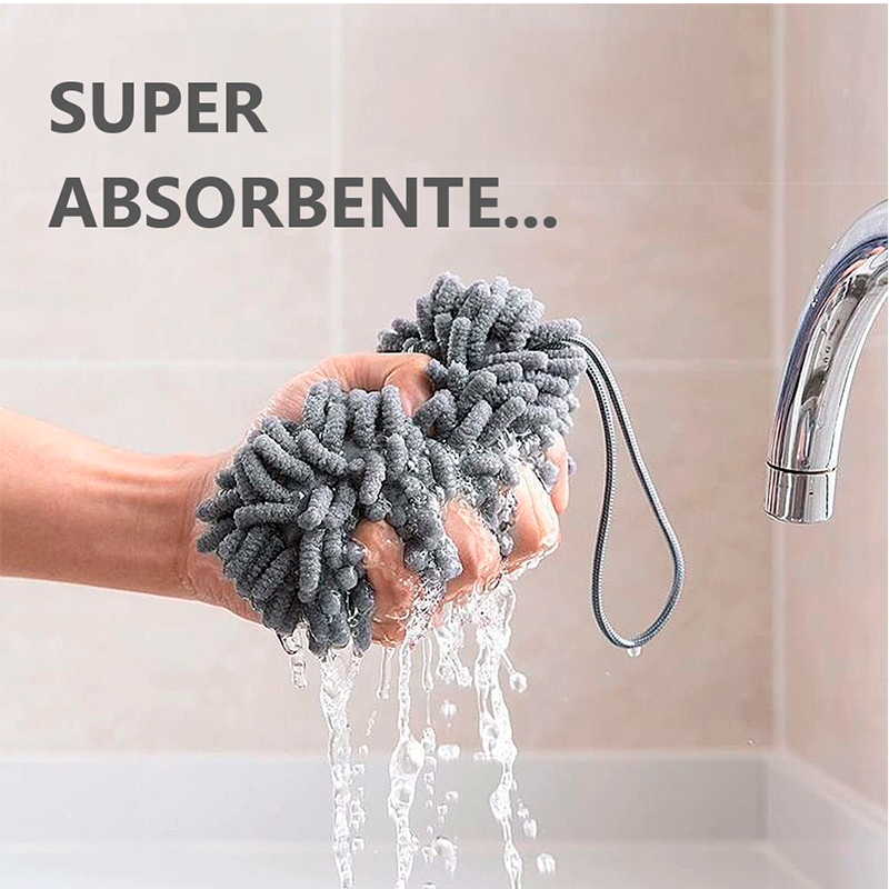 Toalla De Mano Microfibra Suave Absorbente Para Cocina Baño Gris Oscuro