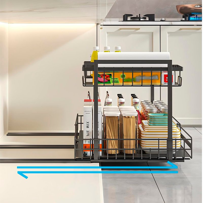 Rack Cocina Debajo Del Fregadero Organizador Expandible 2 Niveles