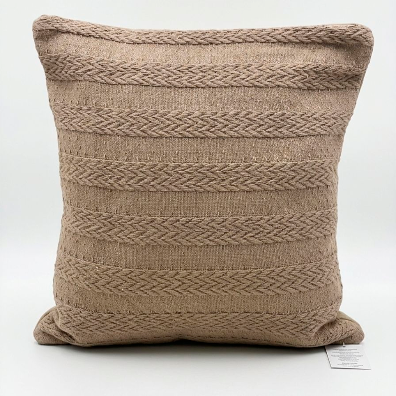 Funda de Cojín Boho Tejida Funda Almohadon Sofa Diseño Linea 45x45cm