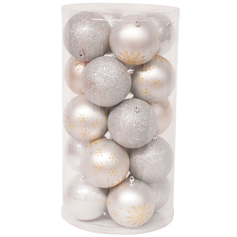 Pack 12 Esferas Navideña Bambalinas Adornos Arbolito Navidad 10cm